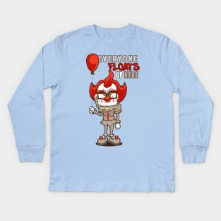 Floats UP here Kids Long Sleeve T-Shirt